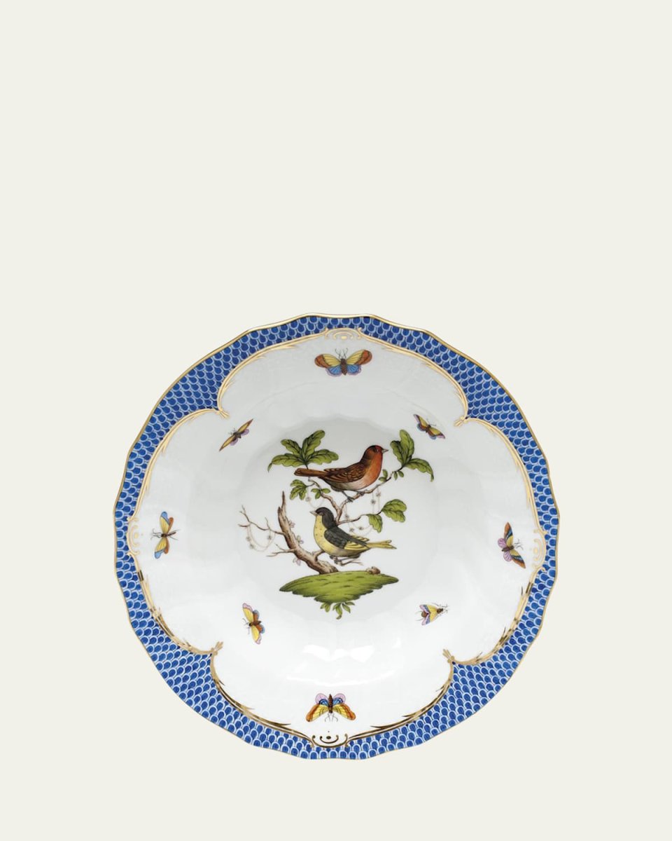 Rothschild Blue Motif 02 Rim Soup Bowl
